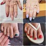 Gel Manicure,  Pedicure