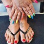 Gel Manicure,  Pedicure