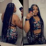 Large Knotless Box Braids