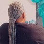 Close Braided ponytail