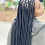 Small Boho Knotless Braids