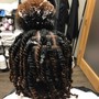 2 Strand Twists/ Comb Coils (shoulder length)