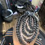 Two French Feed-in Braids