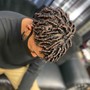 COMB RETWIST + CROCHET TIGHTENING OF CONNECTION POINTS OF INSTALLED LOC EXTENSIONS