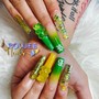 Hand painted Nail Art