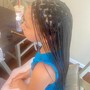 Smedium Bohemian Knotless Braids (mid back length)