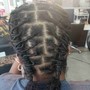 Wash, and Retwist via crocheting of roots