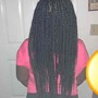 Knotless braids with hair