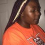 Knotless braids with hair