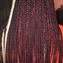 Knotless braids with hair