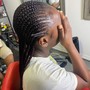 Men’s 2-3 Design Cornrows(half hair shaved)