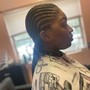 Small Straight back Braids