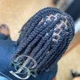 Dread Retwist/Two Strand twist (mid back)