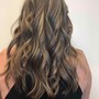 Full Balayage/highlights w/blowdry  ( short - medium hair)