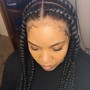 Medium curvy braids