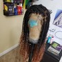 Smedium knotless Box Braids