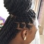 Adult womens cornrows (no extensions)