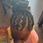 2 layered French braids (kids 6 to 12yrs old)