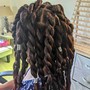 Natural hair Box Braids