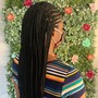 Small Knotless Braids(waist)