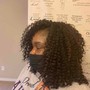 Crochet Braids(Non-Pre-Looped) w/added braiding hair