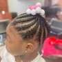 Kid's Braids Natural Hair No beads- Basic Style