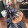 X small knotless braids