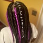 X small knotless braids