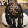 Colored tips for locs