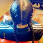 Braided ponytail