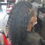 All Over Color, scalp treatment, Blowout, Flat Iron and trim and