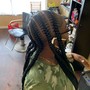 Individual knotless braids small