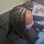 Feed in Braids into a  Ponytail