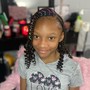 Kid's Style/ natural hair/braids and beads  price goes up with added hair and depending on the style