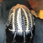 Men’s stitch braids natural hair only