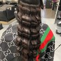 Long Hair Silk Press