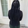 Large Boho Mid back Knotless