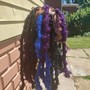 Hematite Crystal Bead locs / braids