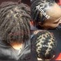 2 Strand Twist w/ Hair Added into Twist..