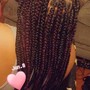 Kids braids w/ beads or bows &amp;weave