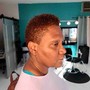 Natural hair cut on curls