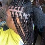 Smedium Knotless braids ( (Bring 3 packs of xpression pre-stretched ))