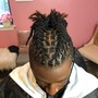 Loc Retwist long hair