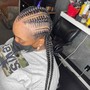 Small male French braids