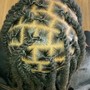 (Short locs) Tips Color or highlighted Color (single color)