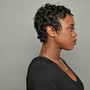 Virgin Relaxer, Shampoo and Style, Rinse, Women's Precision cut