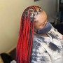 Med knotless Braids