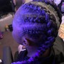 2 French braids