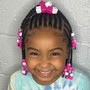 Kid's Style/ natural hair/braids and beads  price goes up with added hair and depending on the style