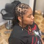 Basic cornrows for underneath wigs and more